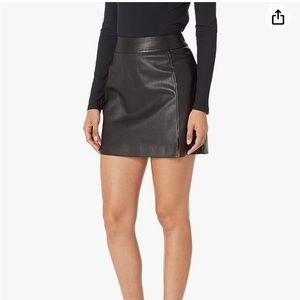 Never Worn Vegan Leather A-Line Mini Skirt